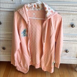 Disney Princesses Peach Quilted Hoodie with pockets